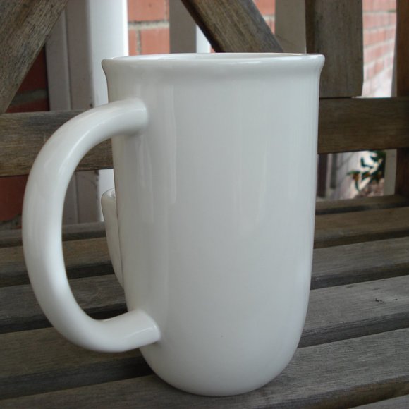 Par-Tea with me = White Tea Mug Walgreens With Tea Bag Holder - Picture 2 of 5